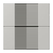 Jung - Abdeckung/Bedienelement für Installationsschalterprogramme Tastensatz 2fach LC 502 TSA 205 gris clair 31