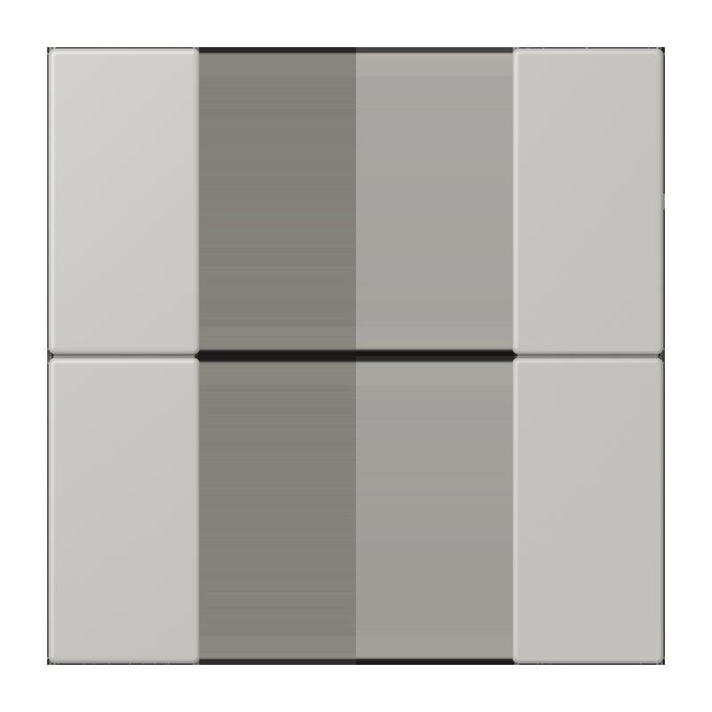 Jung - Abdeckung/Bedienelement für Installationsschalterprogramme Tastensatz 2fach LC 502 TSA 205 gris clair 31