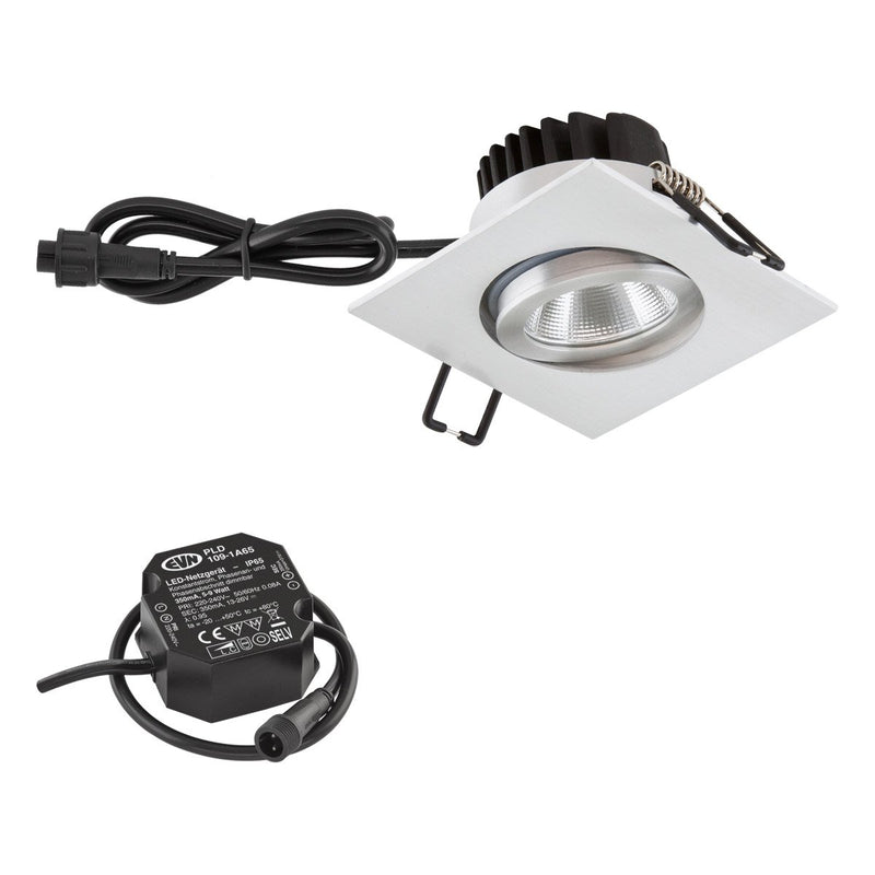 EVN Lichttechnik - Downlight/Strahler/Flutlicht P-LED Deckeneinbauleuchte PC654N91402 IP65 HV 3000K 1010lm
