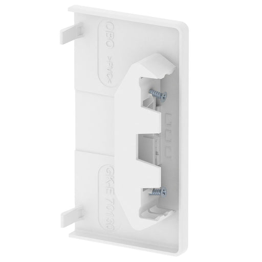 OBO Bettermann - Endstück für Geräteeinbaukanal Endstück GKH-E70130RW halogenfrei, RAL9010