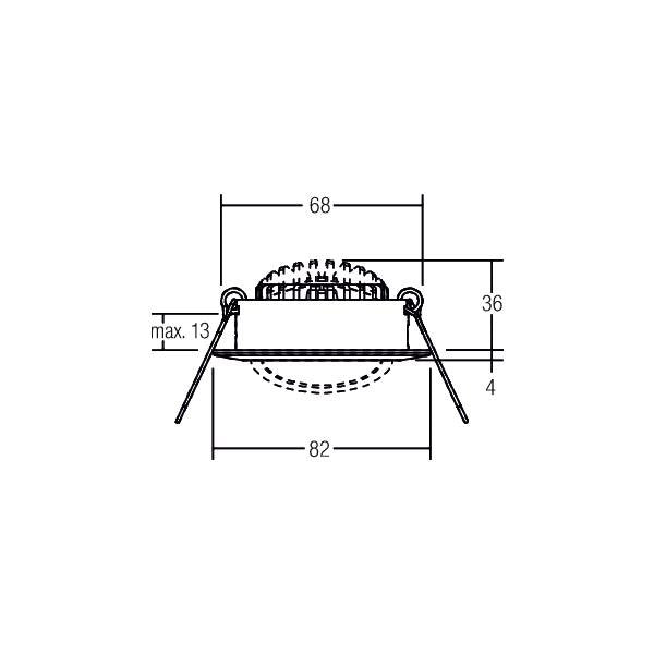 Brumberg Leuchten - Downlight/Strahler/Flutlicht LED-Einbaustrahler 39363173 3000K