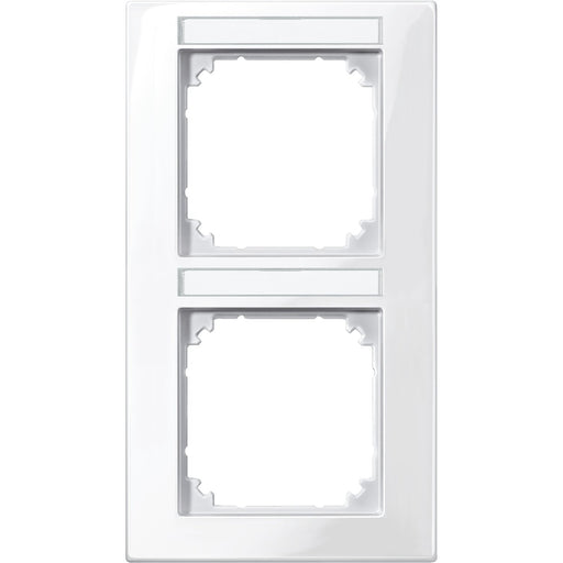 Merten - Abdeckrahmen M-PLAN-Rahmen 2f. 513219 beschriftbar, senkr