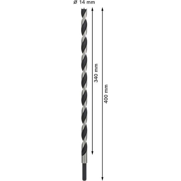 Bosch - Bohrer PRO Wood Holzspiralbohrer, 2608597198 14 x 340 x 400 mm