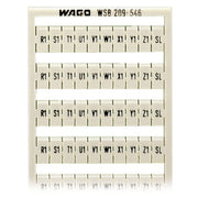 WAGO - Klemmenmarkierung WSB-Bezeichnungssystem 209-546 W: R1..SL (10x) − 5 Stück