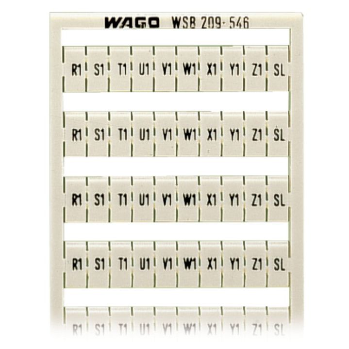 WAGO - Klemmenmarkierung WSB-Bezeichnungssystem 209-546 W: R1..SL (10x) − 5 Stück