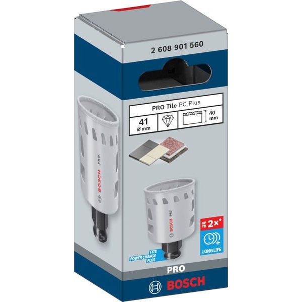 Bosch - Lochsäge PRO Tile PC Plus Lochsäge, 2608901560 41 mm, HS