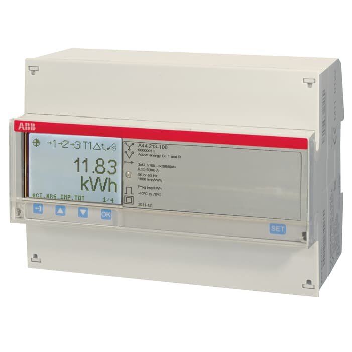 ABB Stotz S&J - Elektrizitätszähler Messwandlerzähler A44 213-100 M-Bus
