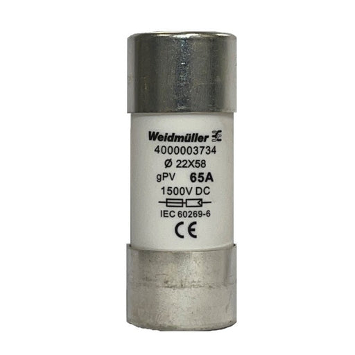 Weidmüller - Zubehör/Ersatzteile für elektrische Sicherungen/Sicherungshalter Sicherung gPV 65A FUSE WSFL#4000003734 − 10 Stück