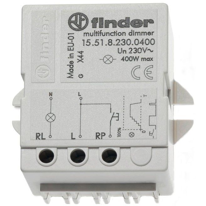 Finder - Dimmer Dimmer elektronisch 15.51.8.230.0400 230VAC max.400W  − 1 Stück
