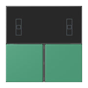 Jung - Abdeckung/Bedienelement für Installationsschalterprogramme Tastensatz 3fach LC 4093 TSA 250 vert 59