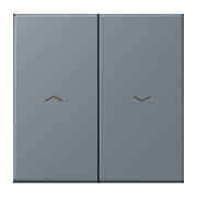 Jung - Abdeckung/Bedienelement für Installationsschalterprogramme Wippe 2fach m. Pfeilsymb. LC 995 P 251 gris 59 (4320H)
