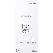 Merten - Rasiersteckdose Zentralplatte lotosws MEG2109-3435 für Rasiersteckdose