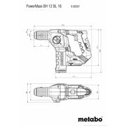 Metabowerke - Bohr- und Meißelhammer (Akku) Akku-Bohrhammer BH12BL16#600207840