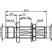 Telegärtner - Koax-Kupplung SMA-Einbaukupplung (F-F) 100024794 AU, 50Ohm, 405 − 5 Stück