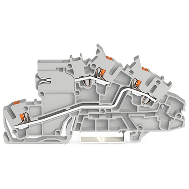 WAGO - Installations-Etagenklemme Installationsetagenklemme 2203-7659 2,5 mm² mit Drücker − 50 Stück