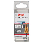 Bosch - Stufenbohrer HSS-TiN, 6 - 2608587430 30 mm 10 mm 93,5 mm