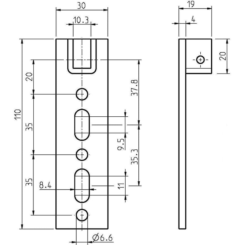 DELTA DORE - Zubehör/Ersatzteile für Tor-/Rollladenantriebe Antriebslager 4010-05 Fertigk. höhenverst