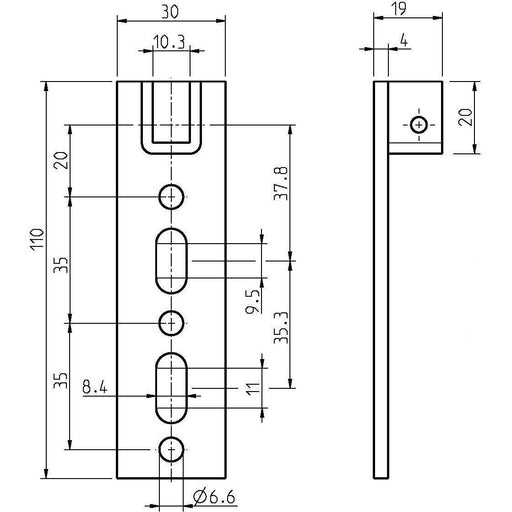 DELTA DORE - Zubehör/Ersatzteile für Tor-/Rollladenantriebe Antriebslager 4010-05 Fertigk. höhenverst