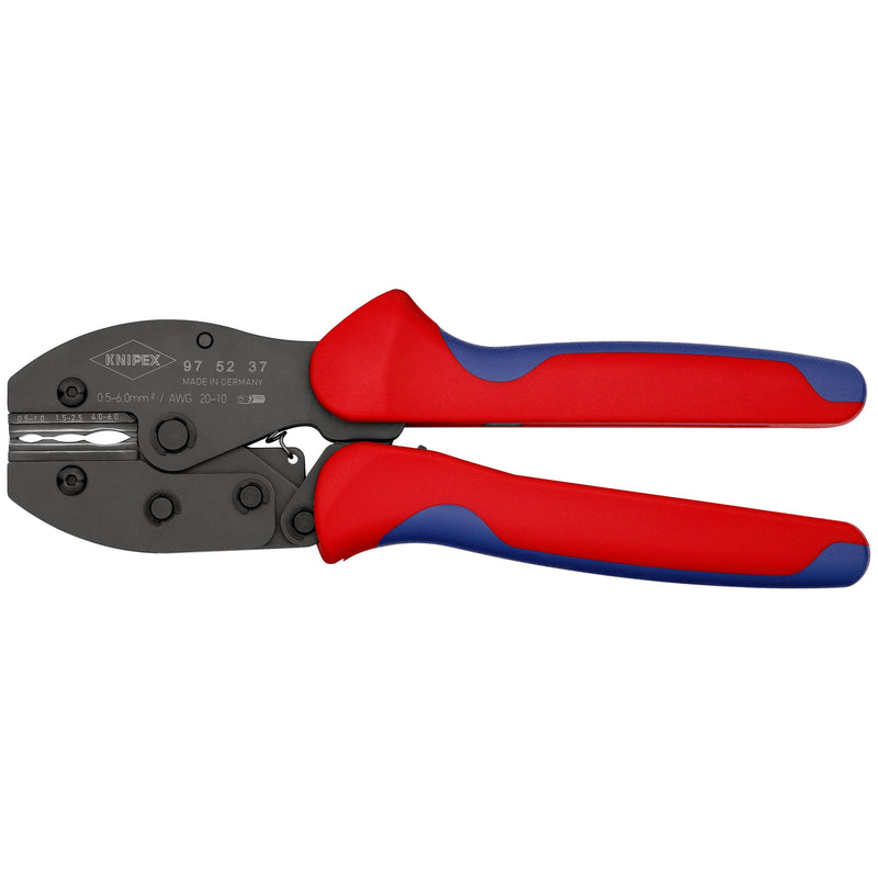 Knipex - Presswerkzeug Kabelschuhe/Verbinder, Aderendhülsen, Schirmanschluss PreciForce Crimpzange 97 52 37 PreciForce, 220mm