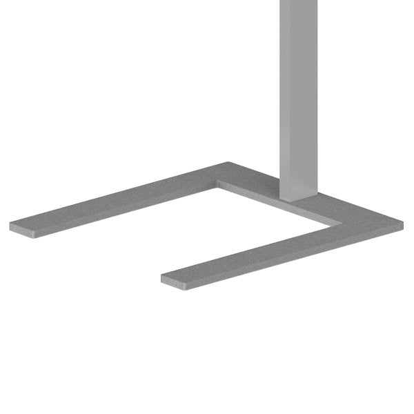 LTS Licht&Leuchten - Mechanisches Zubehör/Ersatzteile für Leuchten Leuchtenfuß ZBB 002 si Version 2 silber