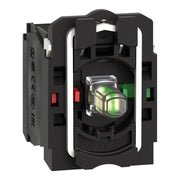 Schneider Electric - Lampenfassungsblock für Befehls- und Meldegeräte Hilfsschalterblock ZB5AW0M15 m. Led-Modus, ws