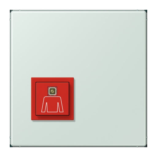 Jung - Behindertenelement für Installationsschalterprogramme Notrufsystem Ruftaster NRS LC 0834 RT 215 ceruleen pale