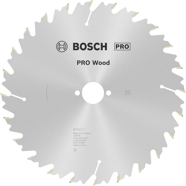 Bosch - Kreissägeblatt PRO Wood Kreissägeblatt, 2608640680 250 x 3,2 x 30 mm