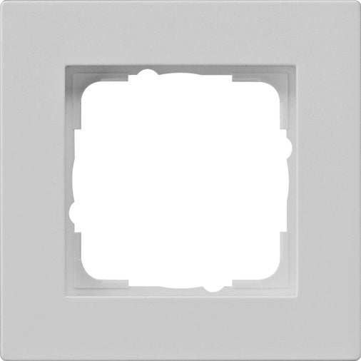 Gira - Abdeckrahmen Abdeckrahmen 1-f. 0211375 flach, grau − 1 Stück by Gira
