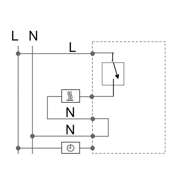 Eberle Controls - Raumthermostat/Uhrenthermostat UP-Raumregler 5-30C AC230V UTE2800-R-Alu-55 16A, 1 Schließer