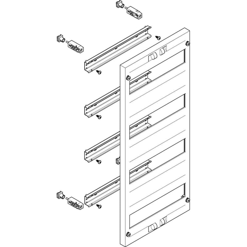 ABN - Verteilerfeld für Installationsverteiler ESPRO-Modul MF1420 flach BxH:250x600mm