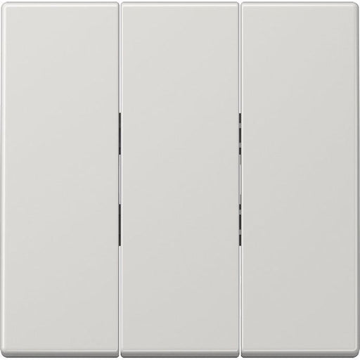 Jung - Abdeckung/Bedienelement für Installationsschalterprogramme Wippe 3-fach LS 993 BF LG für Schalter+Taster