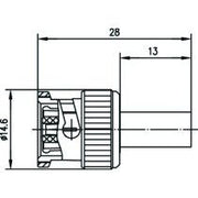 Telegärtner - Koax-Steckverbinder R-BNC-Stecker Reverse cr 100023361 G1 (RG58C/U) − 5 Stück