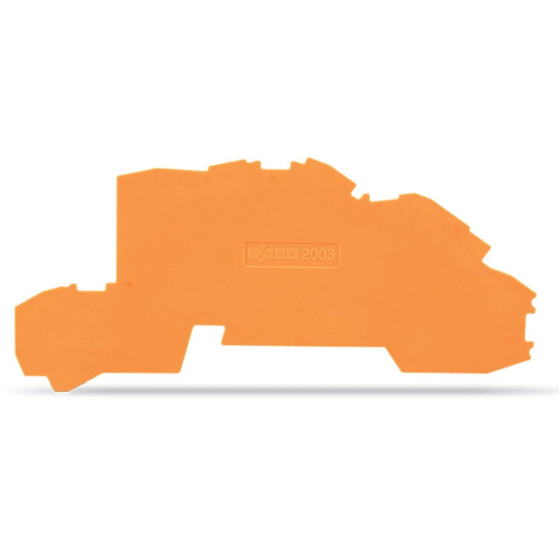 WAGO - Abschluss- und Zwischenplatte für Reihenklemme Abschl./Zwischenplatte 2003-7692 0,8 mm dick orange