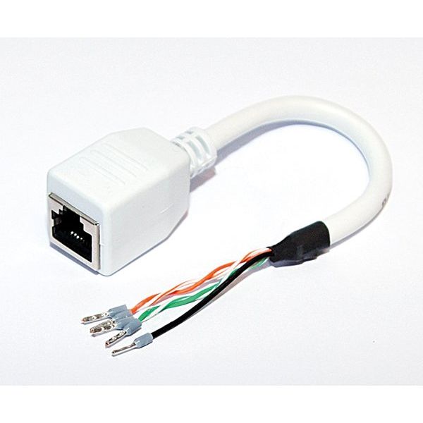 TCS Tür Control - Zubehör/Ersatzteile für Türkommunikation RJ45-Kabelpeitsche Cat 5e ZIX1402-0000 für IP-Geräte