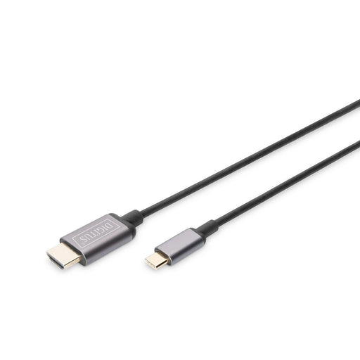DIGITUS - Konfektioniertes A/V-Kabel Video-Adapterkabel DA-70821 USB-C, 1,8m, sw