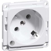 Peha - Schalter-/Steckdosenkombination Steckdose SCHUKO Einbau D 6711.02 WI LED/4 reinweiß 45 Grad