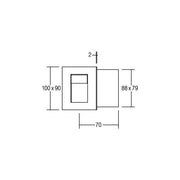 Brumberg Leuchten - Orientierungsleuchte LED-Wandeinbauleuchte 10166223 350mA, edelstahl