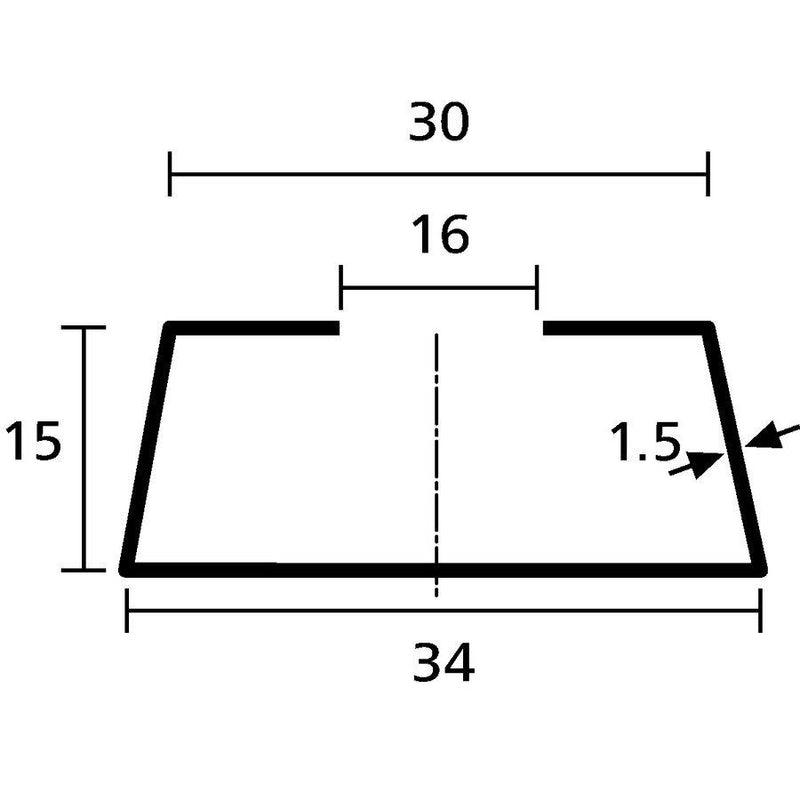 HellermannTyton - Tragschiene Delta Tragschienen DELTA-3 ST BV 40 40m − 40 Meter