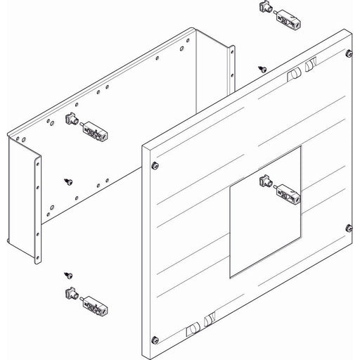 ABN - Verteilerfeld für Installationsverteiler ESPRO-Modul MF23260 flach BxH:500x450mm