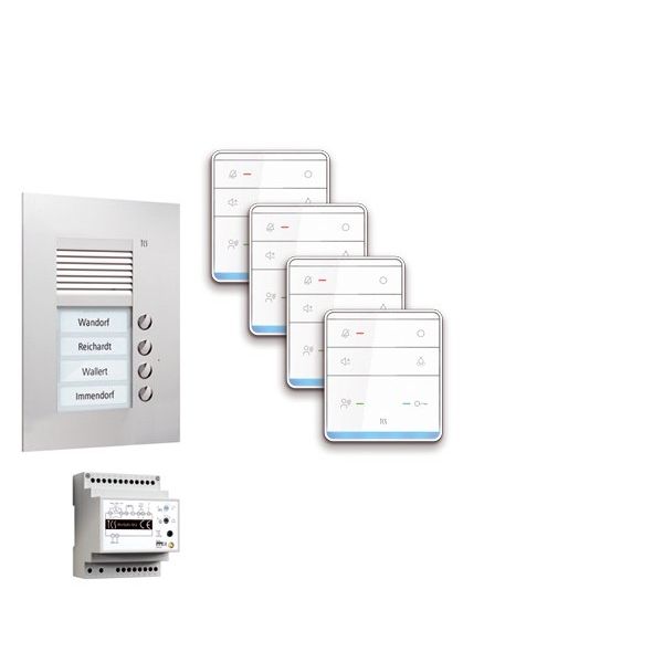 TCS Tür Control - Türsprech-Set pre:pack Audio UP 4WE PPUF04-EN/01 m.Außenstation PUK