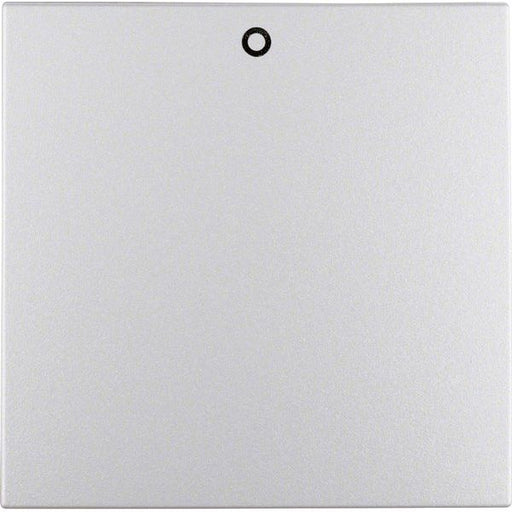 Berker - Abdeckung/Bedienelement für Installationsschalterprogramme Wippe alu matt 16221404 mit Aufdruck 0