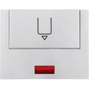 Berker - Abdeckung/Bedienelement für Installationsschalterprogramme Hotelcard-Schaltaufsatz 16417103 Alu, rt Linse