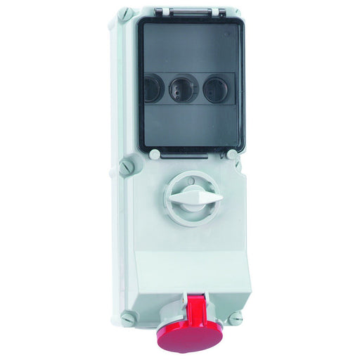 Bals Elektrotech - CEE-Steckdose abschaltbar, abgesichert (IEC 60309) Wandsteckdose abschaltbar 178 abgesichert 63A 4p