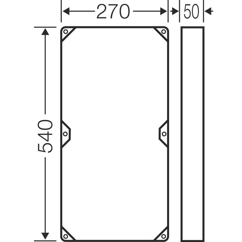 Hensel - Komponente für den Ausbau (Schaltschrank) Zwischenrahmen FP ZR 30 für Geh. Gr. 3