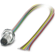 Phoenix Contact - Rundsteckverbinder, feldkonfektionierbar (Industriesteckverbinder) Wanddurchführung SACC-DSI-M1 #1554694 Sensor-/Aktor