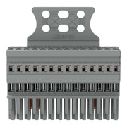 WAGO - Ein- und mehrpolige Klemmenleiste 1-Leiter-Federleiste 769-114/145-000 CAGECLAMP,4mm²,gr − 10 Stück