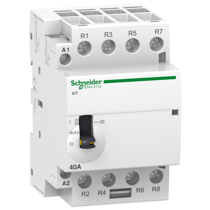 Schneider Electric - Installationsschütz für Reiheneinbau Vorwahlschütz A9C21864 4S 63A 220-240VAC