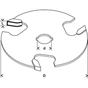 Bosch - Fräser Scheibennutfräser Expert 2608629386 for Wood 8 mm D1