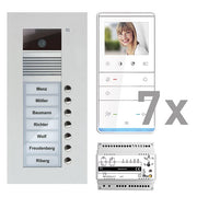 TCS Tür Control - Türsprech-Set Videosprechanlgenset color PVU17070-0010 7 Tasten UP,Freispr