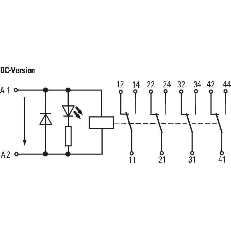 Weidmüller - Schaltrelais Relaiskoppler RCMKITI24VDC4COLD 4W 24VDC 6A − 10 Stück